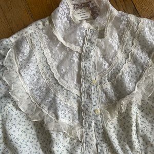 Gunne Sax vintage Victorian style collar lace